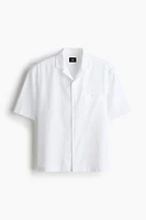 Chemise coupe classique à col cubain
