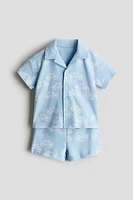2-Piece Terry Resort Shirt and Shorts Set