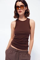 MAMA Ribbed Nursing Tank Top