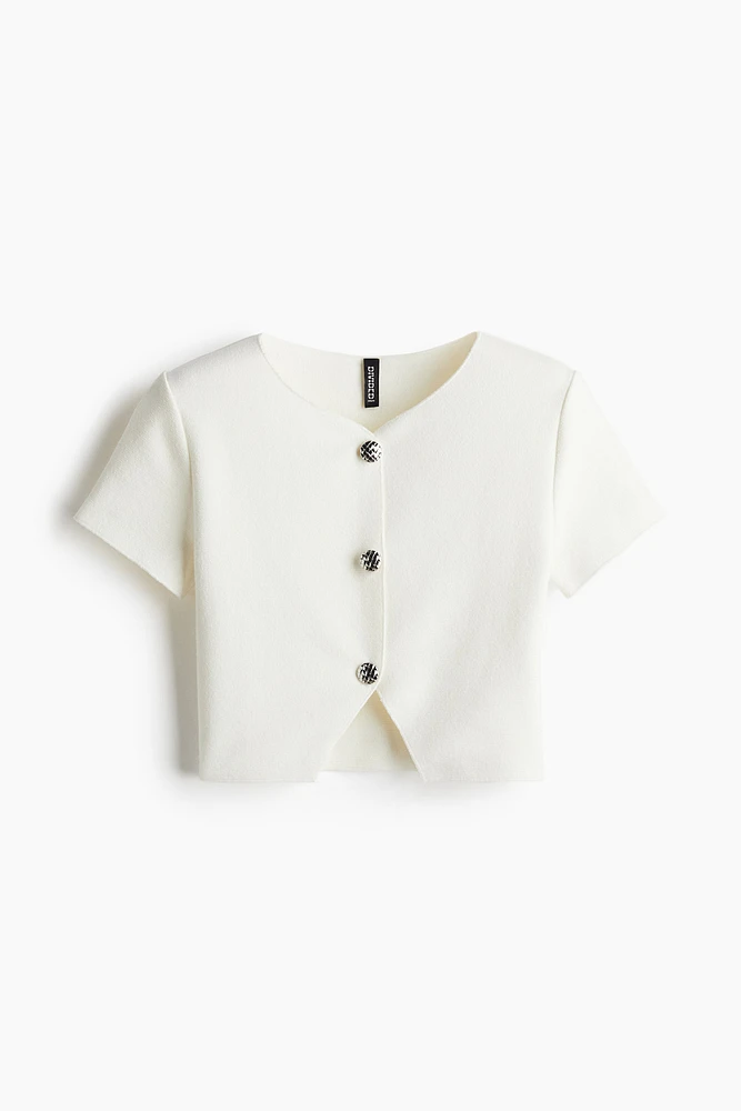 Gilet à manches courtes en jersey