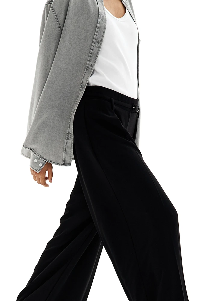 Wide Pants with Belt