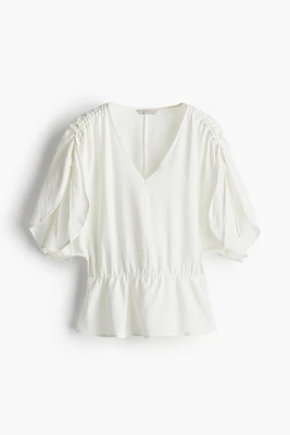 Drawstring-detail Blouse