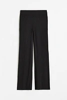 Rib-knit Pants