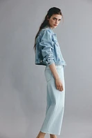 Wide High Cropped Jeans