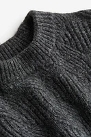 Regular Fit Cable-knit Sweater