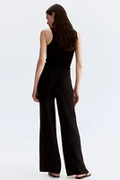 Linen-Blend Pants