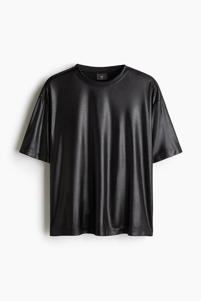 Loose Fit Satin T-shirt