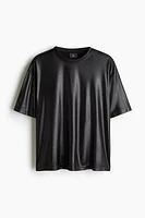 Loose Fit Satin T-Shirt