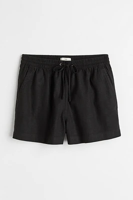 Linen-blend Shorts