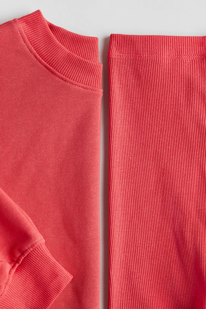 Ensemble 2 pièces chandail et short en molleton