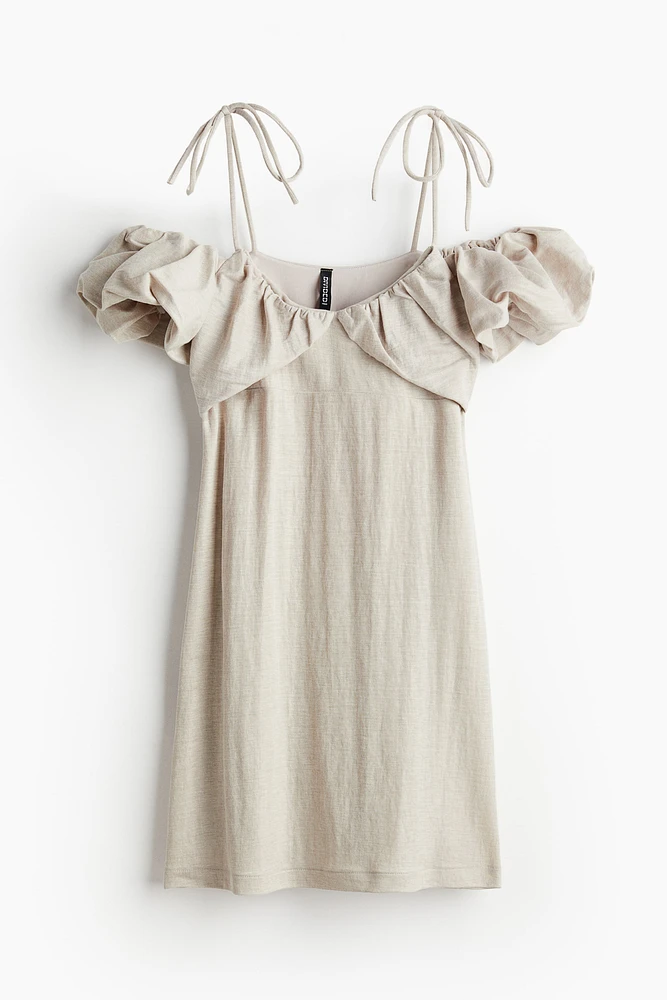 Layered Open-shoulder Dress