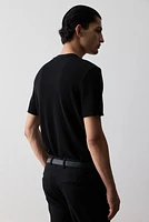 Slim Fit Woven T-shirt