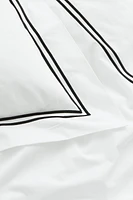 Cotton Percale Twin Duvet Cover Set