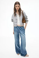 Pantalon en denim avec cordon de serrage
