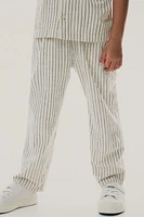 Linen-Blend Pants