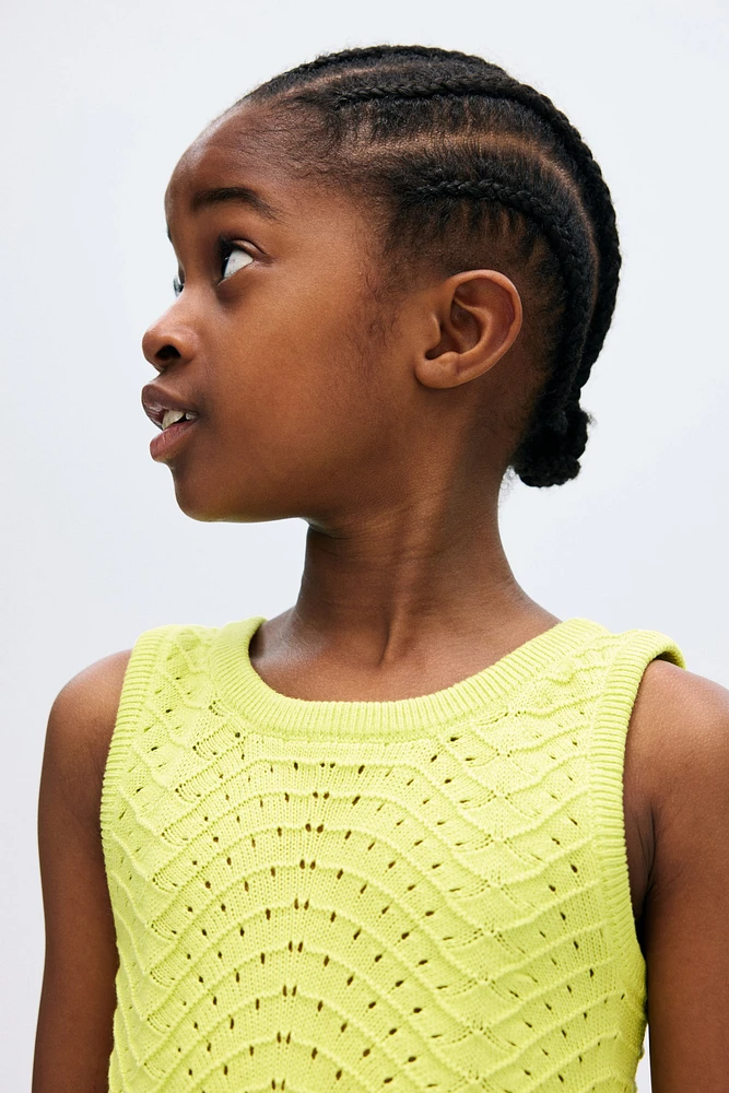 Robe texturée en coton