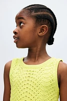 Robe texturée en coton
