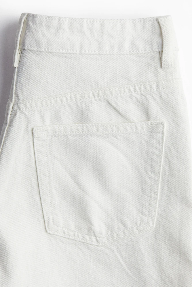 Short taille haute en denim