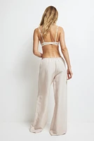 Linen-blend Pajama Pants