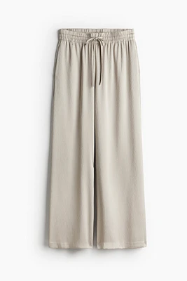 Pantalon large avec taille élastique
