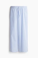 Pantalon en crépon avec cordon de serrage