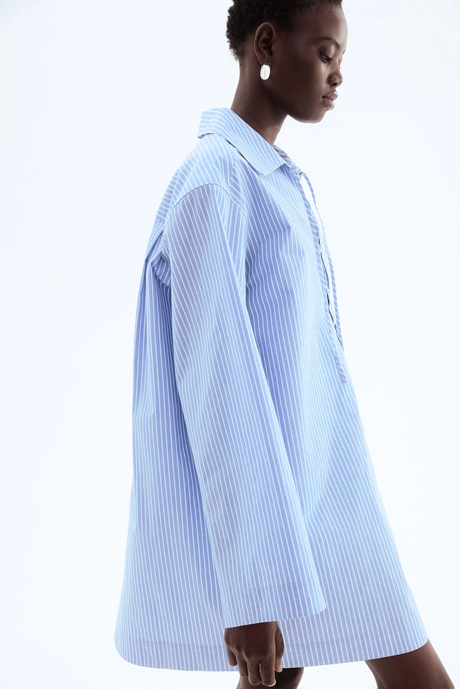 Robe chemise avec laçage