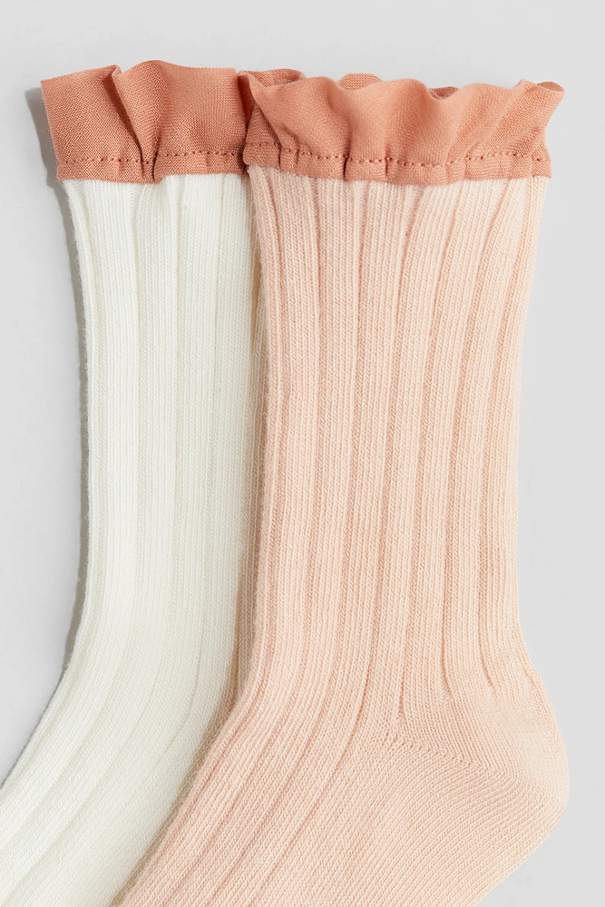 2-pack Ruffle-Trimmed Socks