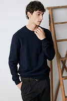 Regular Fit Herringbone-Patterned Sweatshirt