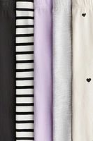 Lot de 5 leggings en jersey
