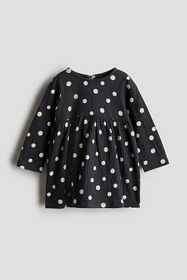 Robe en jersey froissé