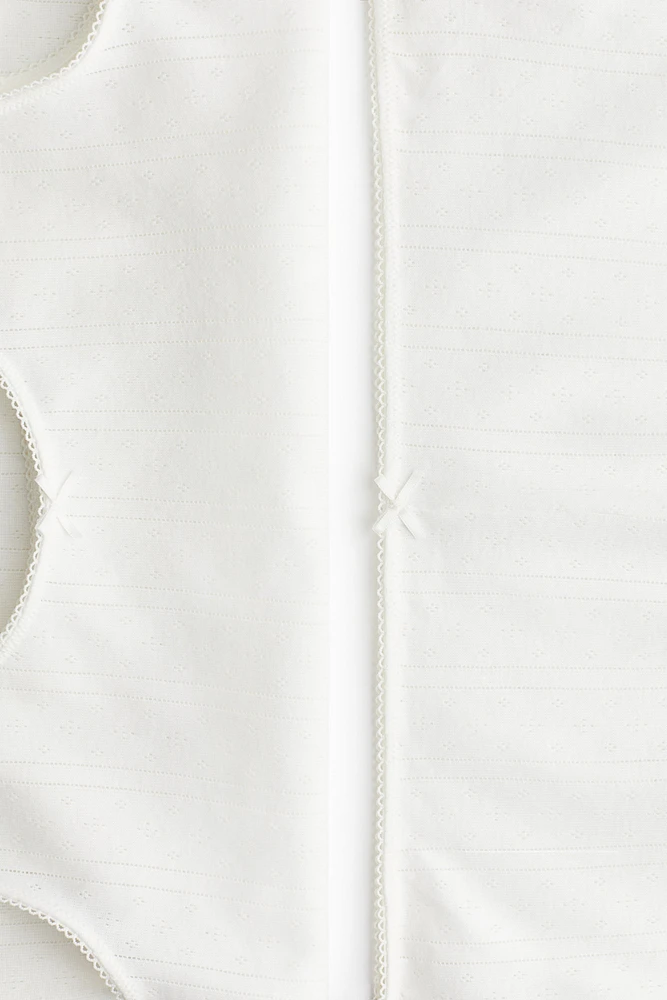 Pyjama en pointelle de coton