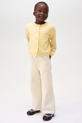 Wide-Leg Corduroy Pants