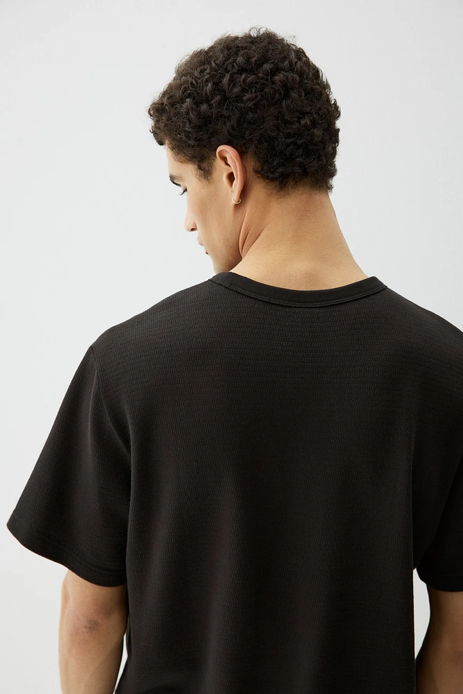 Regular Fit Waffled T-Shirt
