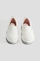Cotton Canvas Slip-on Shoes