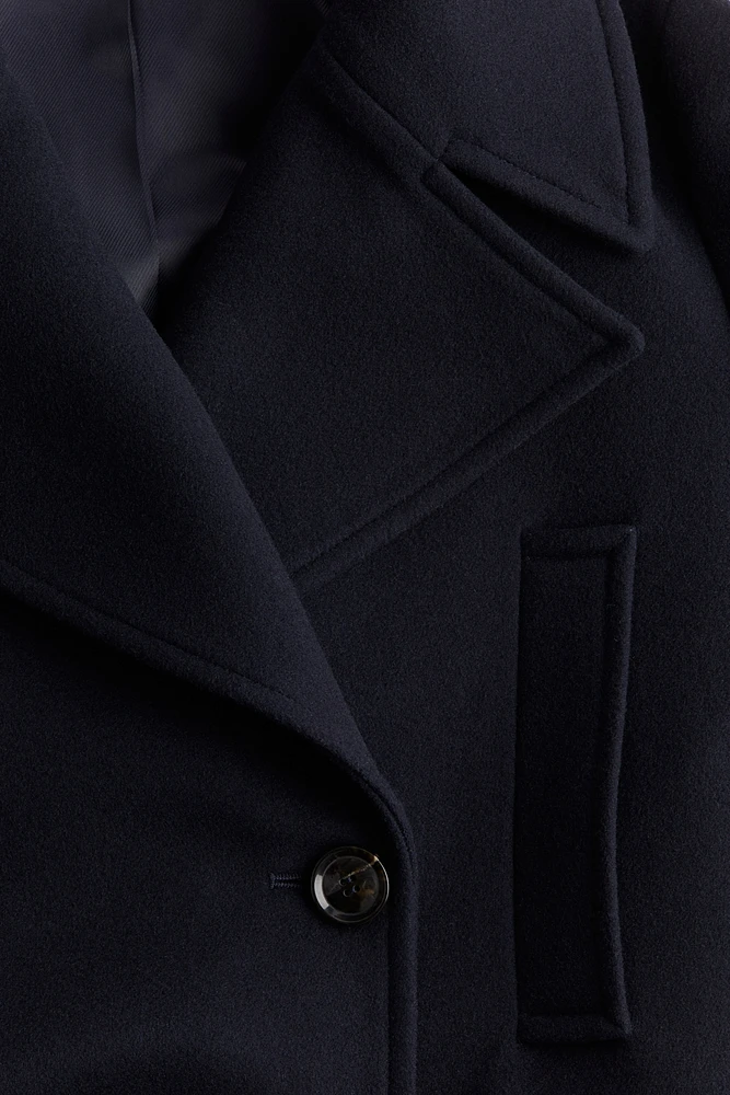 Wool-Blend Pea Coat