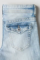 Flared Leg Low Jeans