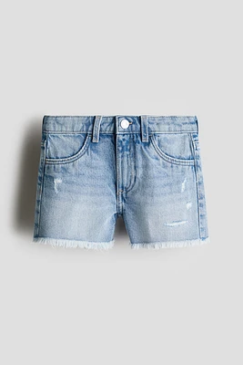 Frayed Denim Shorts