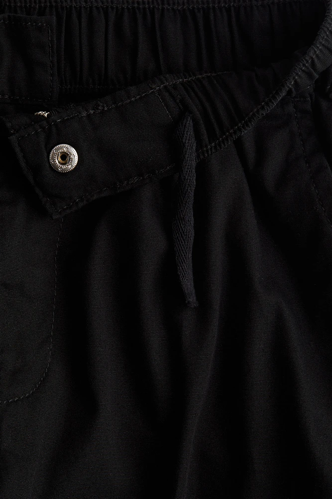 Pantalon parachute en toile de coton