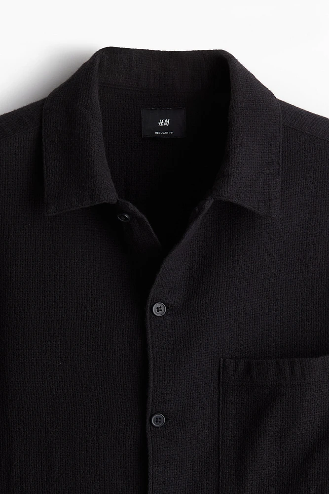 Chemise texturée classique