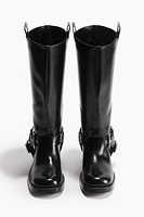 Knee-High Biker Boots