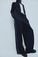 Track Pants with Piping