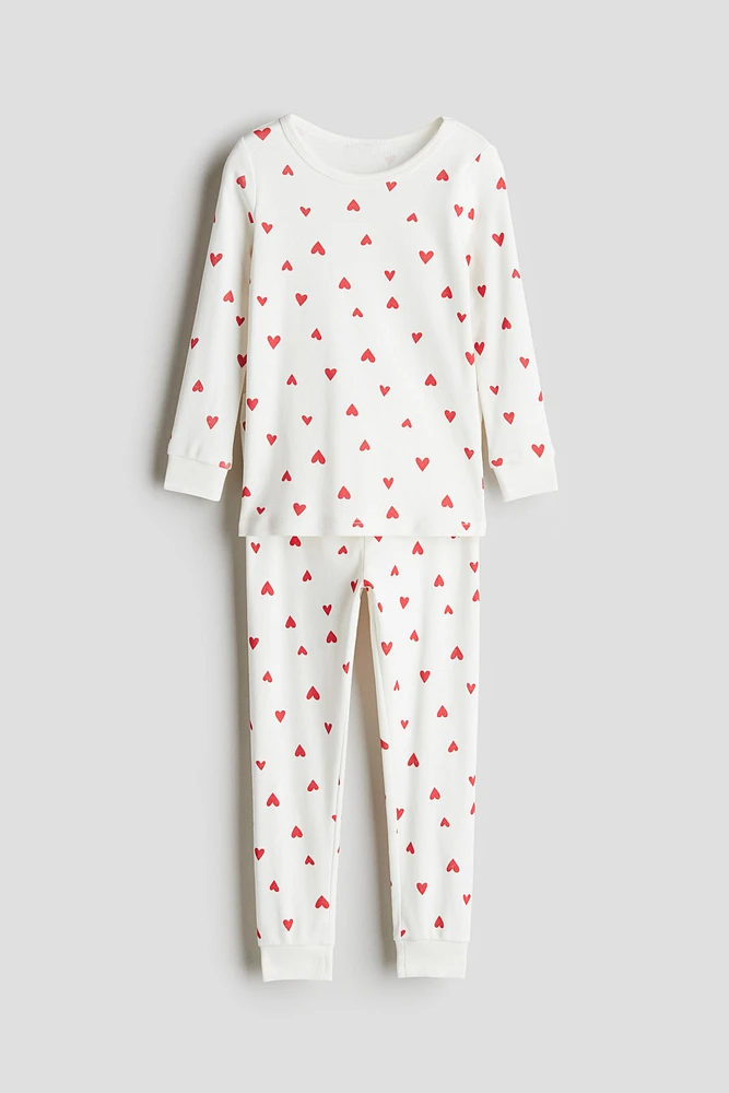 Snug Fit printed cotton pyjamas