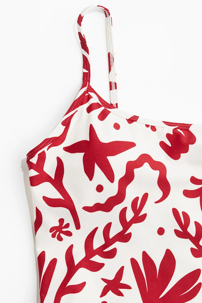 Padded-Cup High-Leg Swimsuit