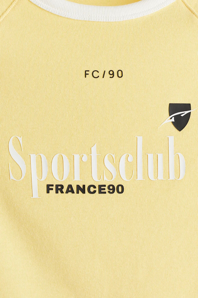 T-shirt court et imprimé