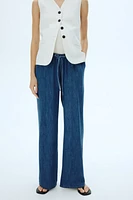 MAMA Denim Drawstring Pants