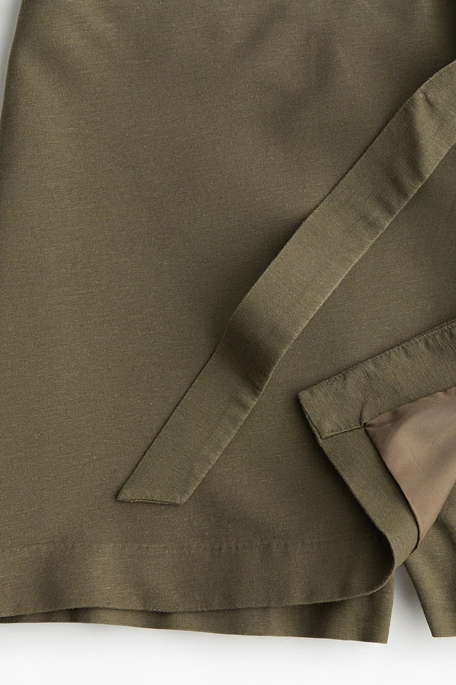 Linen-Blend Skort