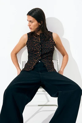 Textured Jersey Vest