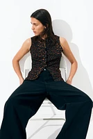 Textured Jersey Vest