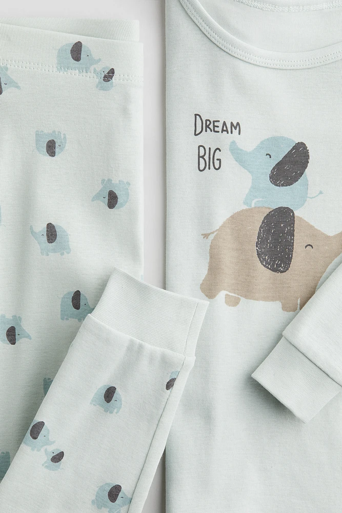 Snug Fit printed cotton pyjamas