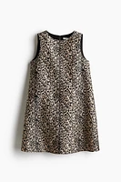 Jacquard-Weave Shift Dress